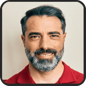 Smiling adult man representing a NeuroPrime™ customer testimonial