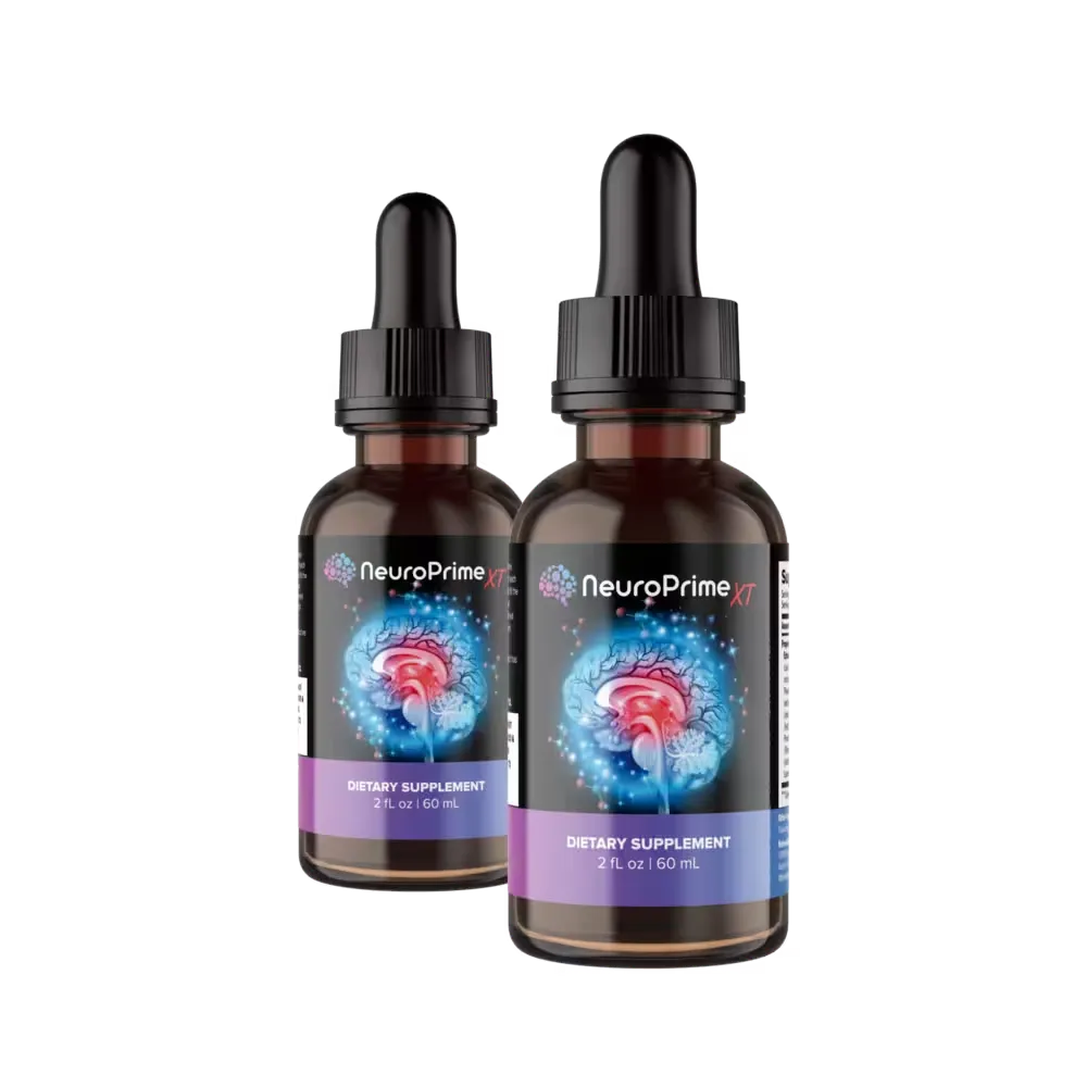 Two bottles of NeuroPrime™ brain wellness support supplement
